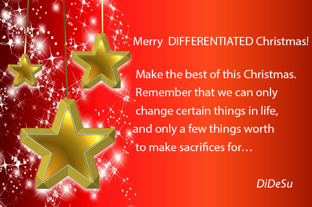 Christmas wishes from DiDeSu